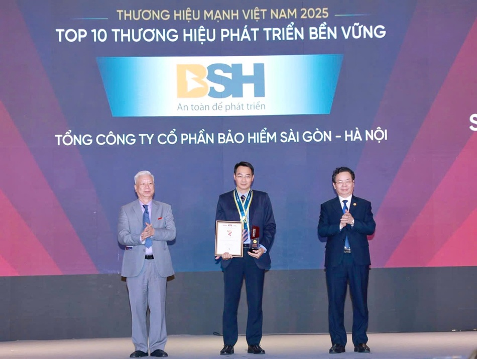 BSH duoc vinh danh Thuong hieu manh Viet Nam 2025. Anh: BSH