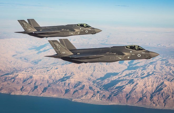 May bay chien dau F-35 Lightning II do My san xuat. Anh: Xinhua