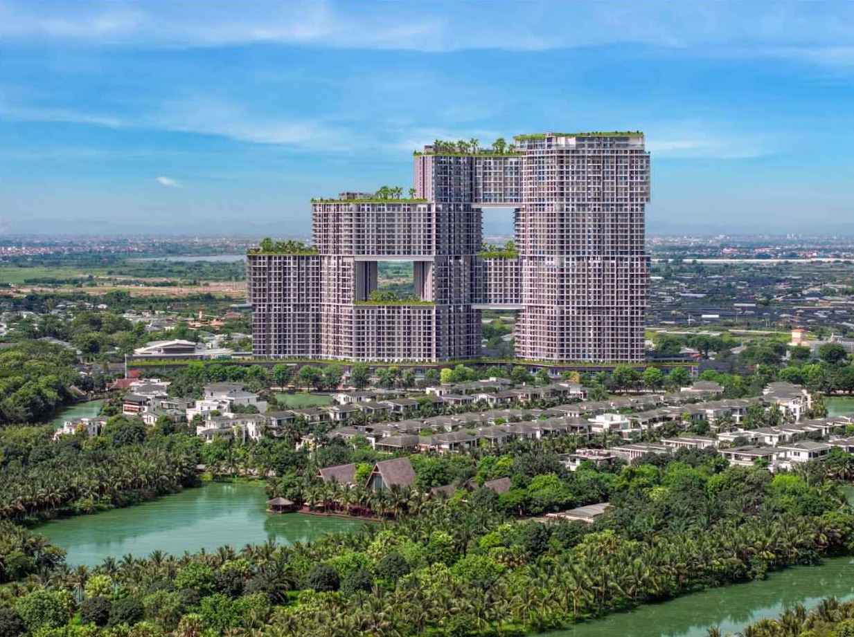Toa thap Sky Forest, Ecopark Hung Yen tro thanh bieu tuong cao tang moi tai mien Bac.  