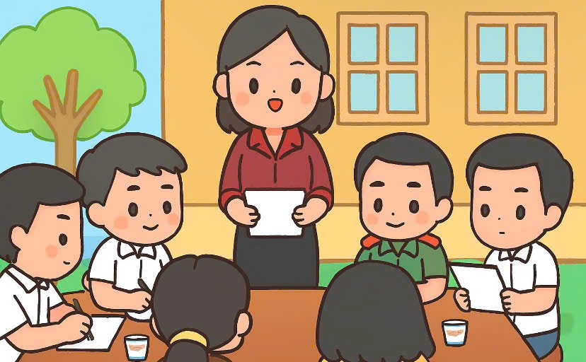 Non-professional commune cadres who retire after October 2025 will have their payroll streamlined. Graphics: Huong Giang