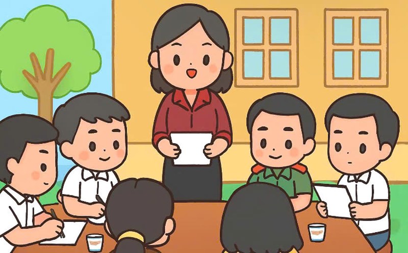 Non-professional commune cadres who retire after October 2025 will have their payroll streamlined. Graphics: Huong Giang