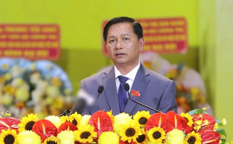 New Secretary Tran Van Lau pledged to strictly implement the instructions of the Politburo and the Secretariat. Photo: Phong Linh