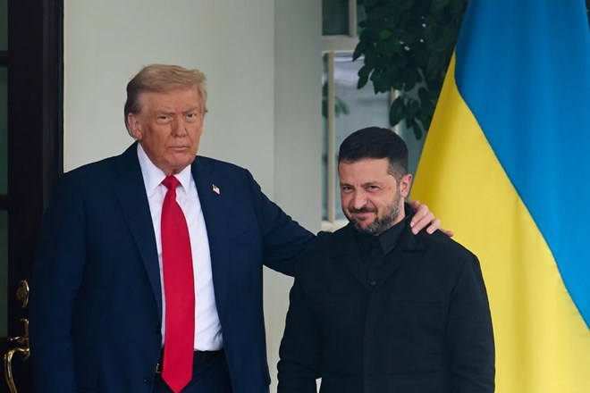 US President Donald Trump and Ukrainian President Volodymyr Zelensky at the White House on August 18, 2025. Photo: Xinhua