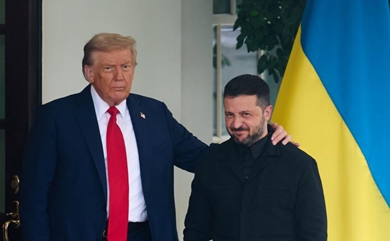 US President Donald Trump and Ukrainian President Volodymyr Zelensky at the White House on August 18, 2025. Photo: Xinhua