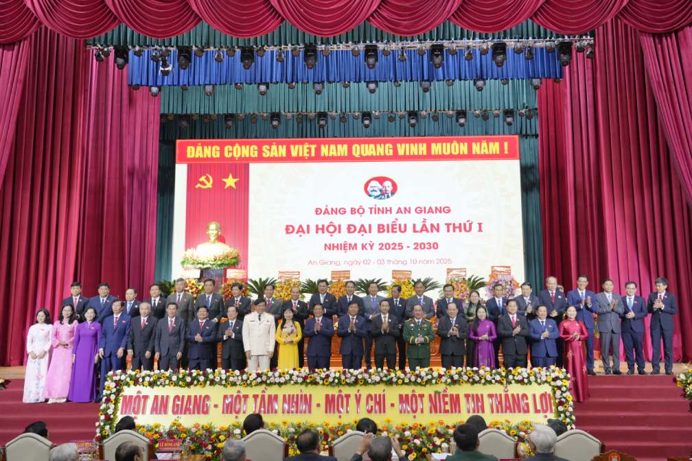 The An Giang Provincial Party Committee has 66 comrades, Mr. Nguyen Tien Hai holds the position of Secretary