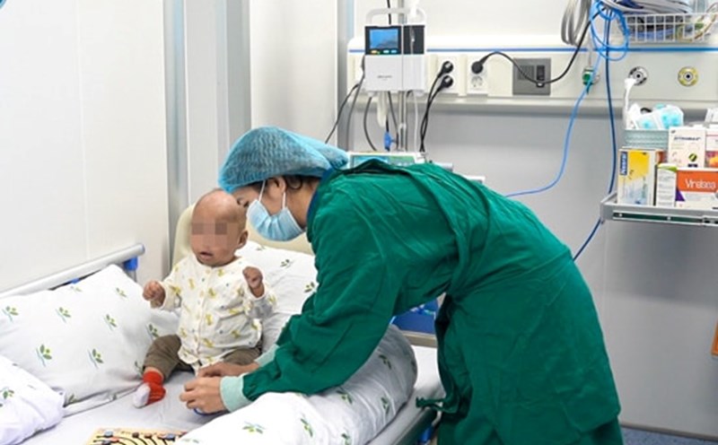 The child was carefully cared for and closely monitored during the post-stem cell transplantation process. Photo: BVCC