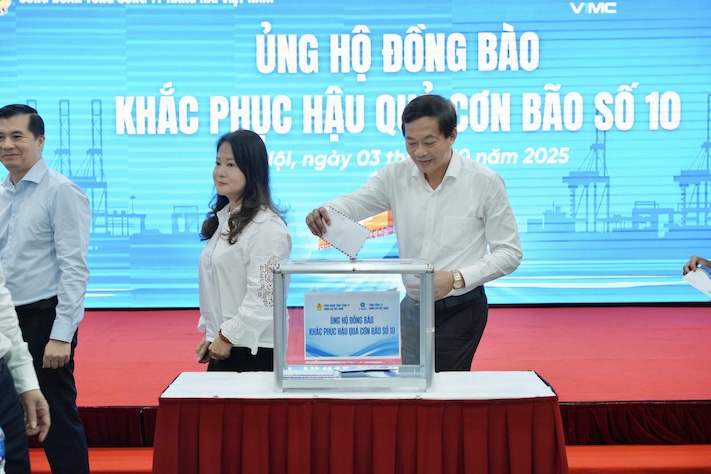 Ong Mai Le Loi - Chu tich Cong doan Tong Cong ty Hang hai Viet Nam. Anh: TCty Hang hai Viet Nam
