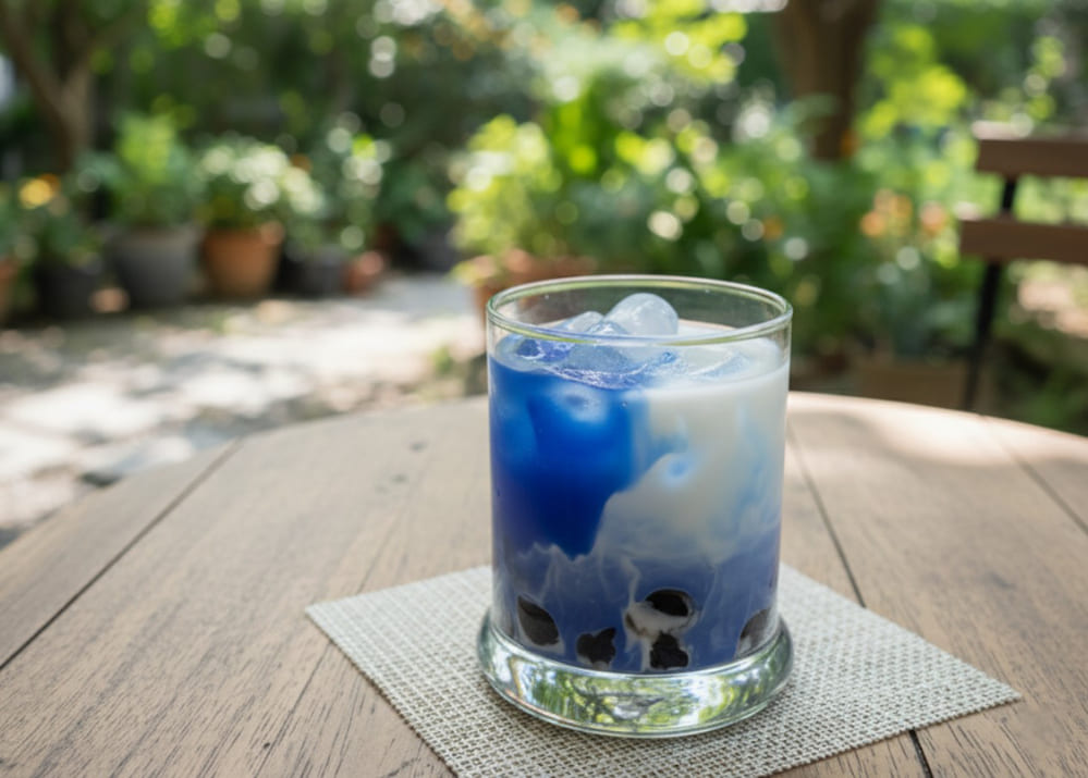 Ocean milk tea will be a new drink to enjoy on the weekend. Photo: Tuan Dat