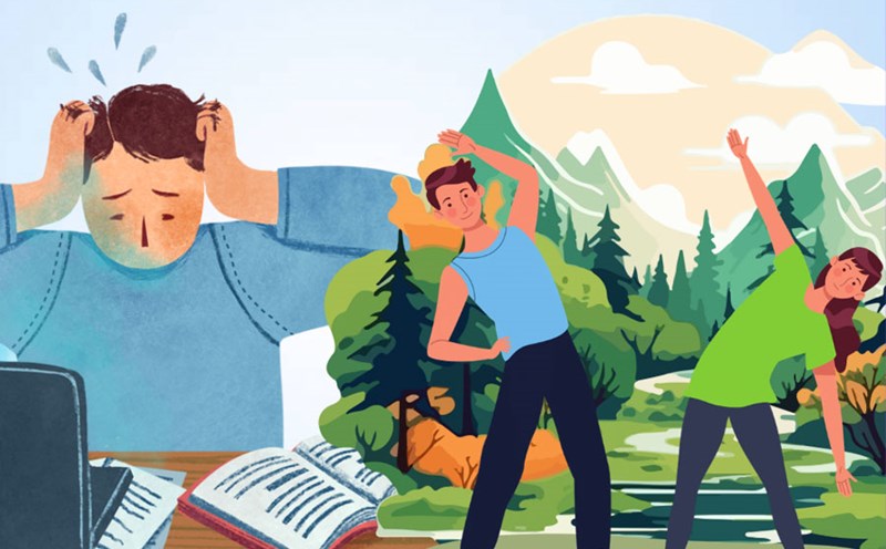 Natural stress reduction techniques can reduce the risk of stroke. Graphics: Thien Nhan