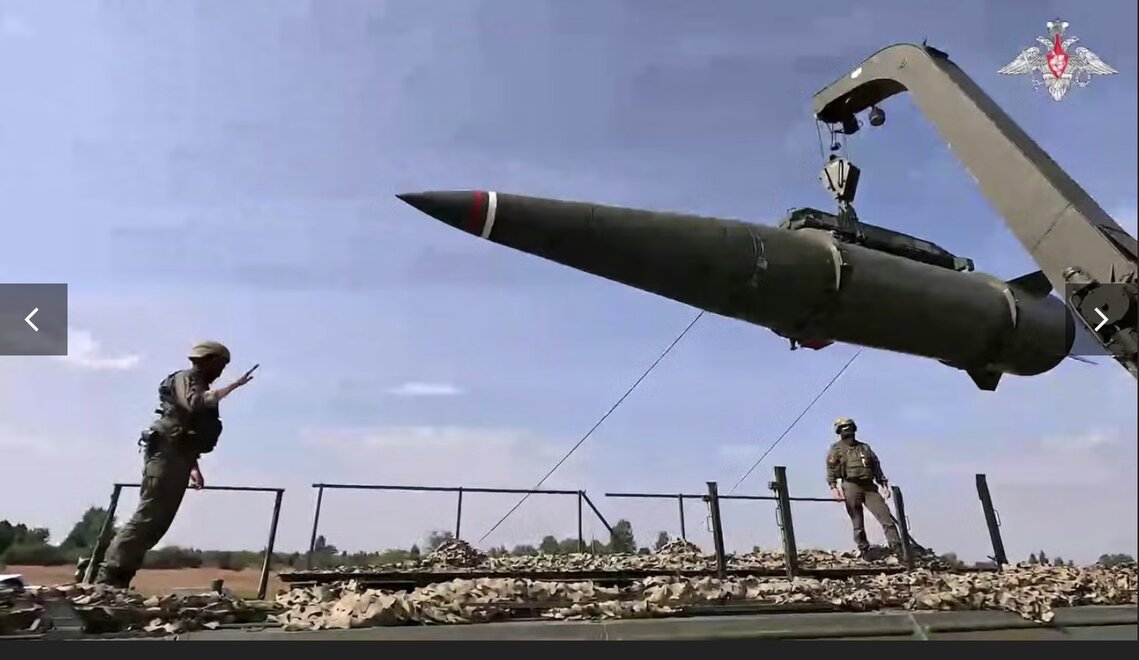 러시아 이스칸데르 미사일. 사진: 러시아 국방부