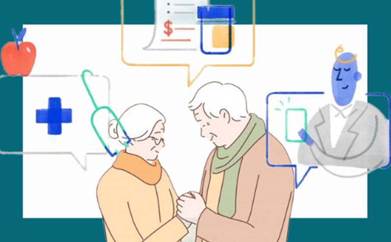 60歳以上の人々への無料医療保険の提案。グラフィック:Huong Giang