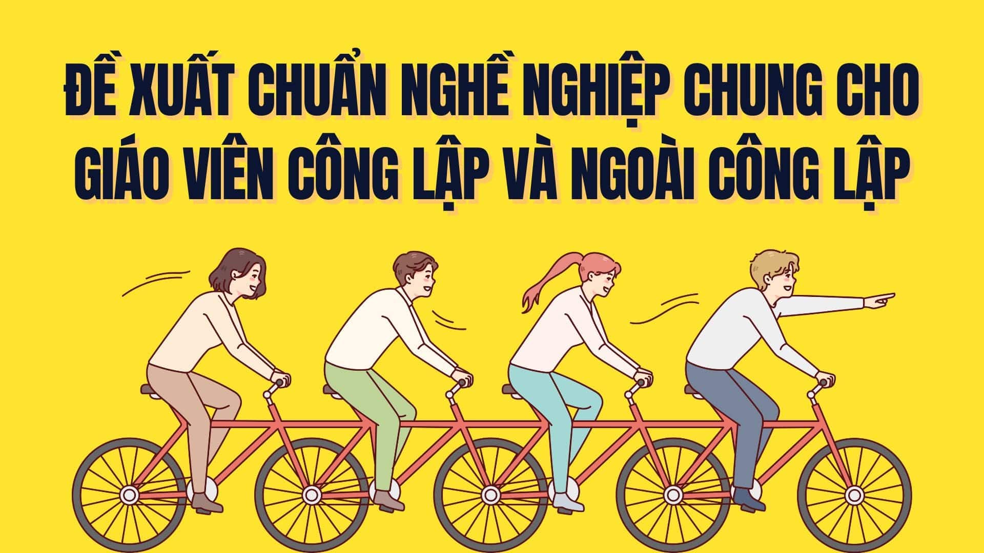 Proposal to apply the general professional standards for public and non-public teachers/lecturers. Graphics: Tra My