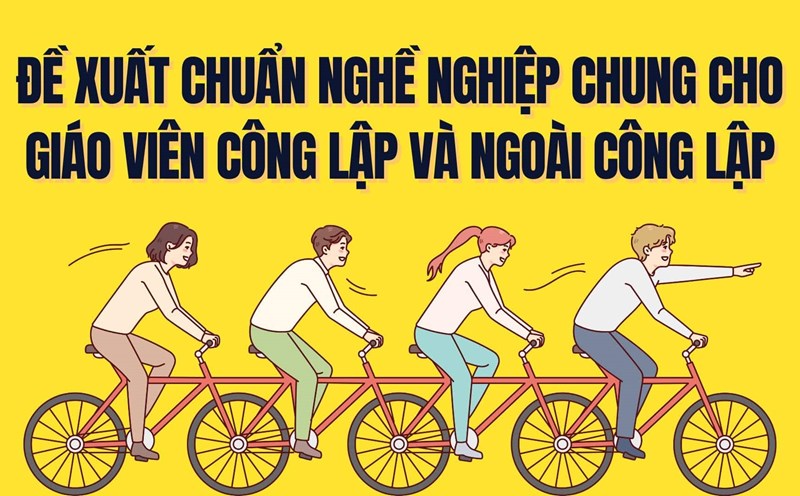 Proposal to apply the general professional standards for public and non-public teachers/lecturers. Graphics: Tra My