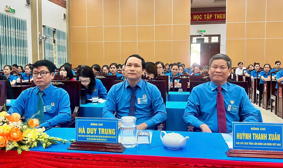 Pho Chu tich Tong LDLD Viet Nam Huynh Thanh Xuan du Dai hoi. Anh: Hoai Phuong