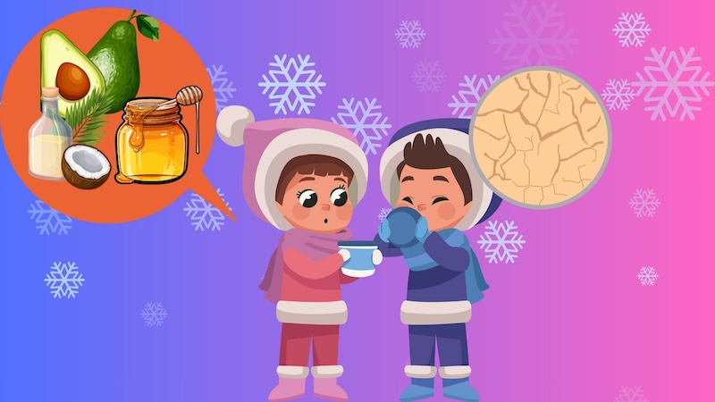 Some simple tips at home to help treat dry, itchy skin in winter. Graphic photo: My Linh