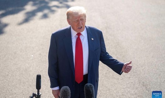 Tổng thống Mỹ Donald Trump vừa chỉ thị Lầu Năm Góc thử nghiệm hạt nhân ngay. Ảnh: Xinhua