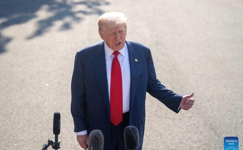 US President Donald Trump has just directed the Pentagon to immediately conduct a nuclear test. Photo: Xinhua