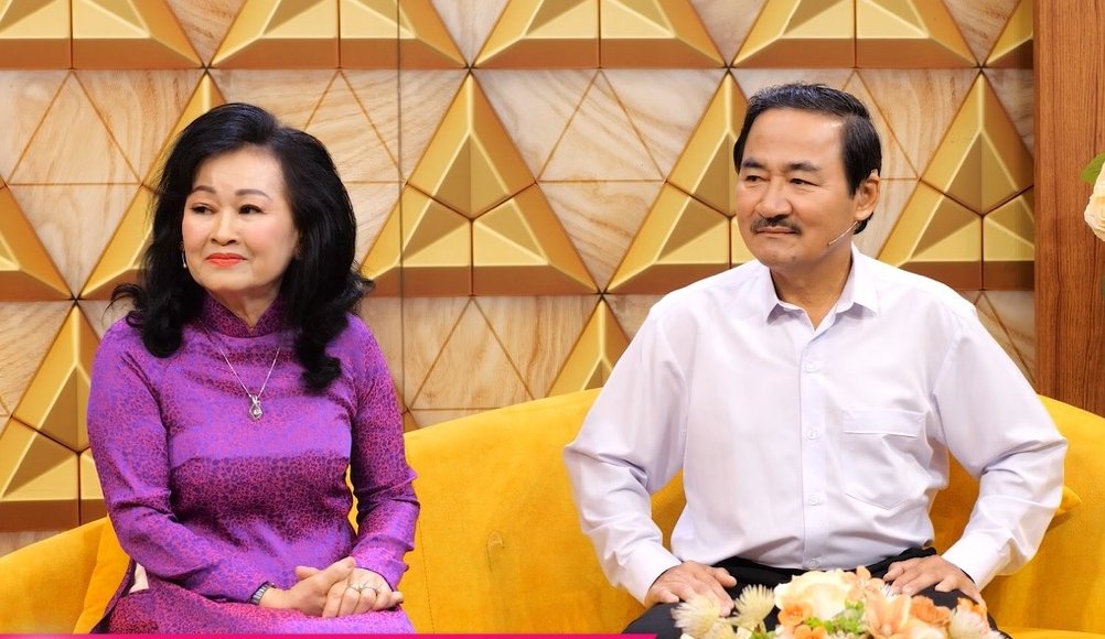 The couple on the show "Husband and Wife Harmony". Photo: Producer.