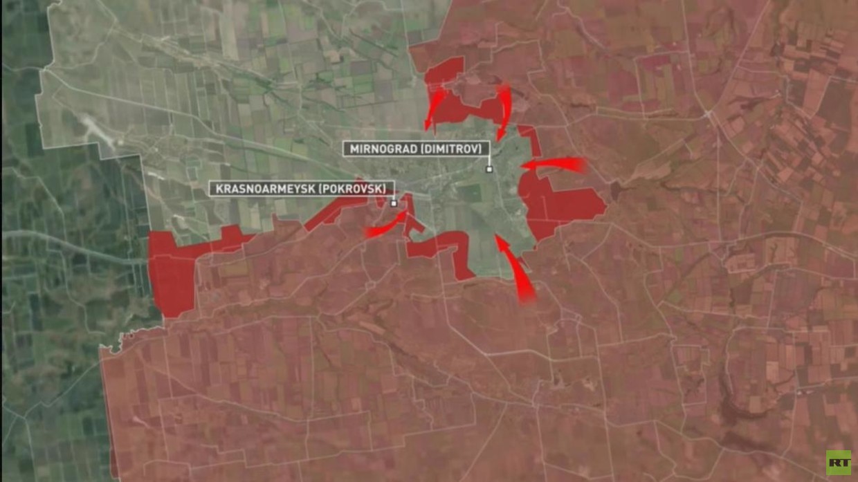 Tinh hinh tai tien tuyen xung dot Ukraina thang 10.2025, theo Bo Quoc phong Nga. Anh: RT/ Bo Quoc phong Nga