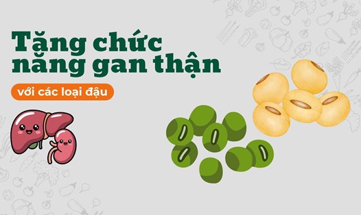 Tăng chức năng gan thận với các loại đậu