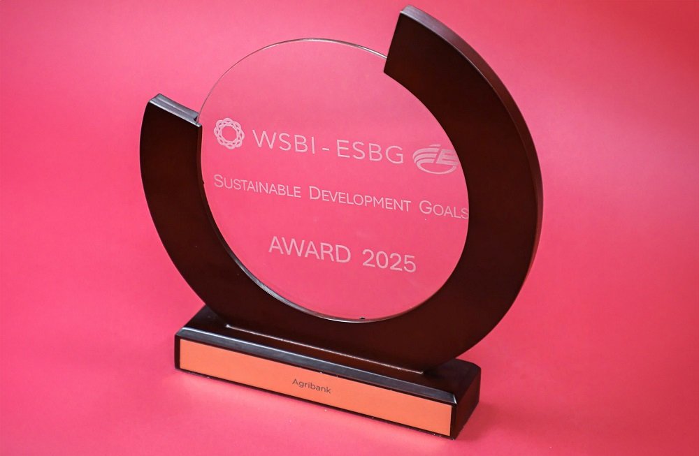 Agribank duoc vinh danh Giai thuong Phat trien ben vung 2025. Anh: Agribank