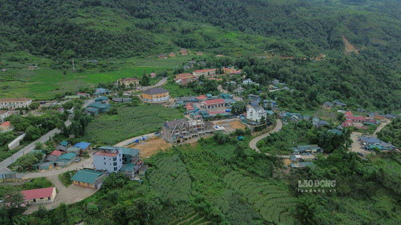 Mot goc trung tam xa Y Ty, tinh Lao Cai hien nay. Anh: Dinh Dai