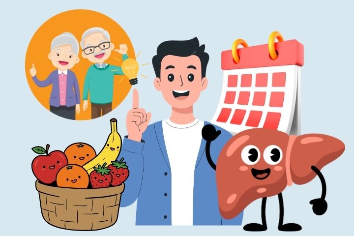 The secret to helping the elderly eat fruit without harming the liver