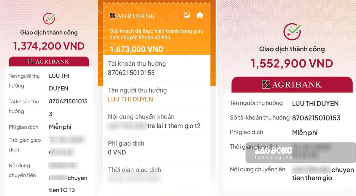 Sau khi nhan tien them gio hang thang, cac giao vien phai chuyen tra lai qua so tai khoan cua thu quy nha truong, du tung dong. Anh: PV