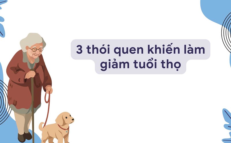 Daily living habits and eating habits determine each person's life expectancy. Graphic photo: Huong Son