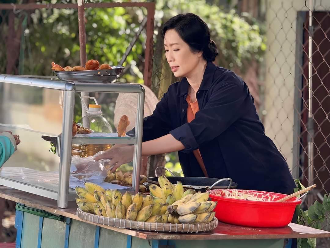 인민예술가 Trinh Kim Chi 새 영화 출연. 사진: 영화 제작진.