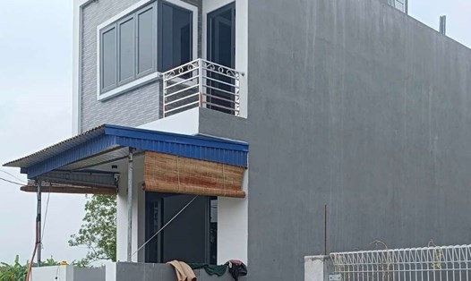 Ngôi nhà xây nhầm trên đất người khác ở Thiên Hương, Hải Phòng sẽ được di dời trong khoảng 1,5 tháng. Ảnh: Hoàng Khôi