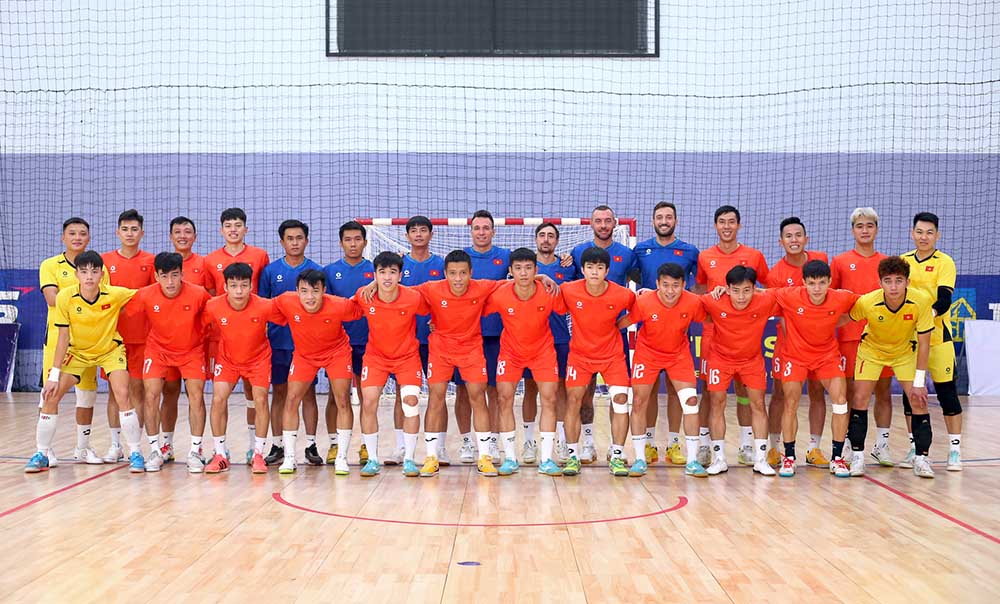 The Vietnam futsal team aims to enter the top 2 at the 33rd SEA Games. Photo: VFF