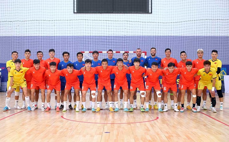The Vietnam futsal team aims to enter the top 2 at the 33rd SEA Games. Photo: VFF
