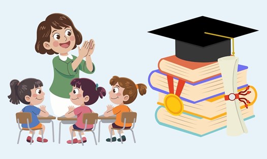 Dự kiến tiêu chuẩn về trình độ đào tạo của giáo viên mầm non chính. Đồ họa: Linh Đan