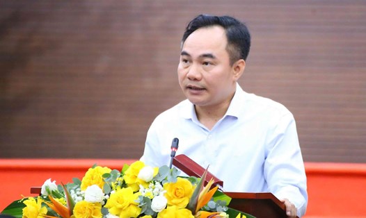 Đại tá Nguyễn Huy Khích, Phó Cục trưởng Cục An ninh chính trị nội bộ (Bộ Công an) thông tin tại Hội nghị. Ảnh: Tống Giáp