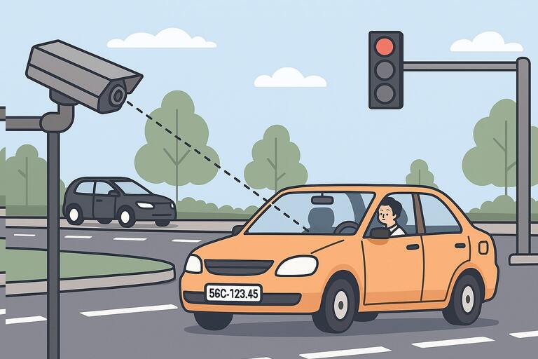 Hanoi instala mas de 1.800 camaras de IA para multas frias en puntos de trafico. Grafico: Huong Giang