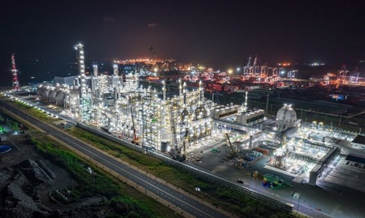 Toàn cảnh nhà máy của doanh nghiệp hóa dầu Hyosung Vina tại Cái Mép - Thị Vải. Ảnh: Nam Lê