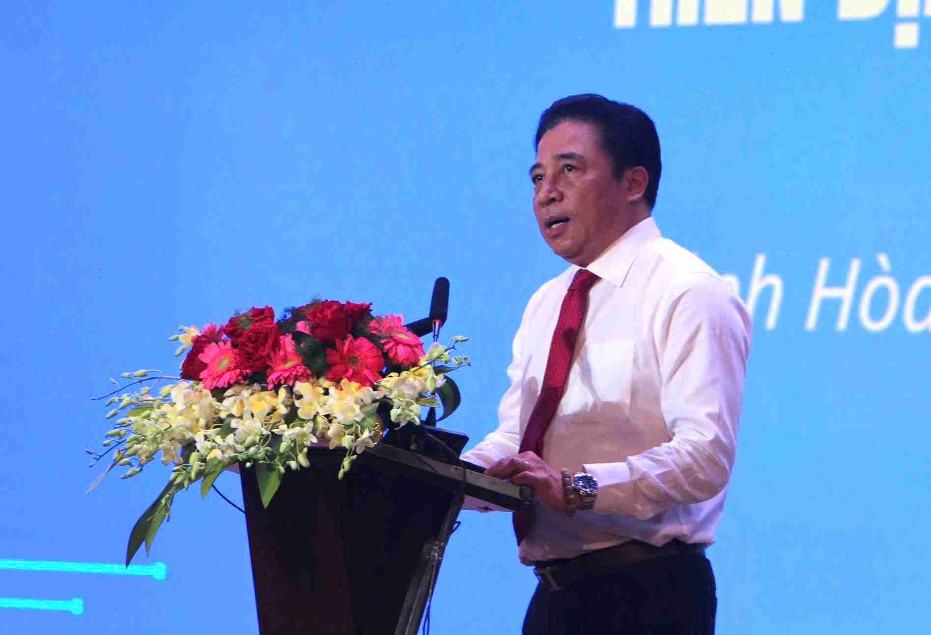 ong Nguyen Khac Toan – Chu tich UBND tinh Khanh Hoa phat bieu tai le ra quan. Anh: Thanh Thuy