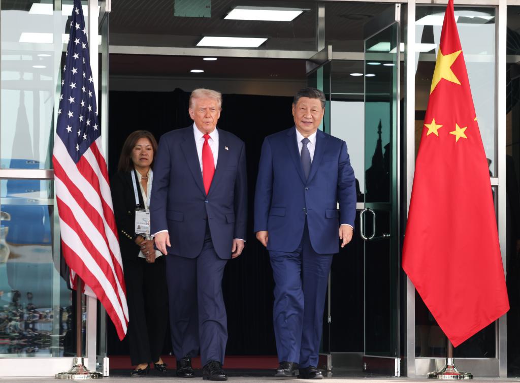 US President Donald Trump and Chinese President Xi Jinping met in South Korea on October 30. Photo: Xinhua