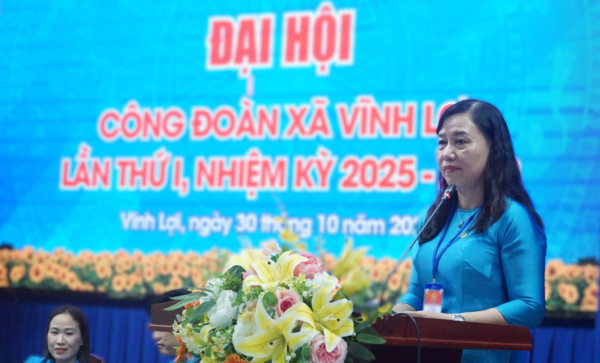 Chu tich LDLD Ca Mau Huynh Ut Muoi phat bieu tai Dai hoi. Anh: Nhat Ho