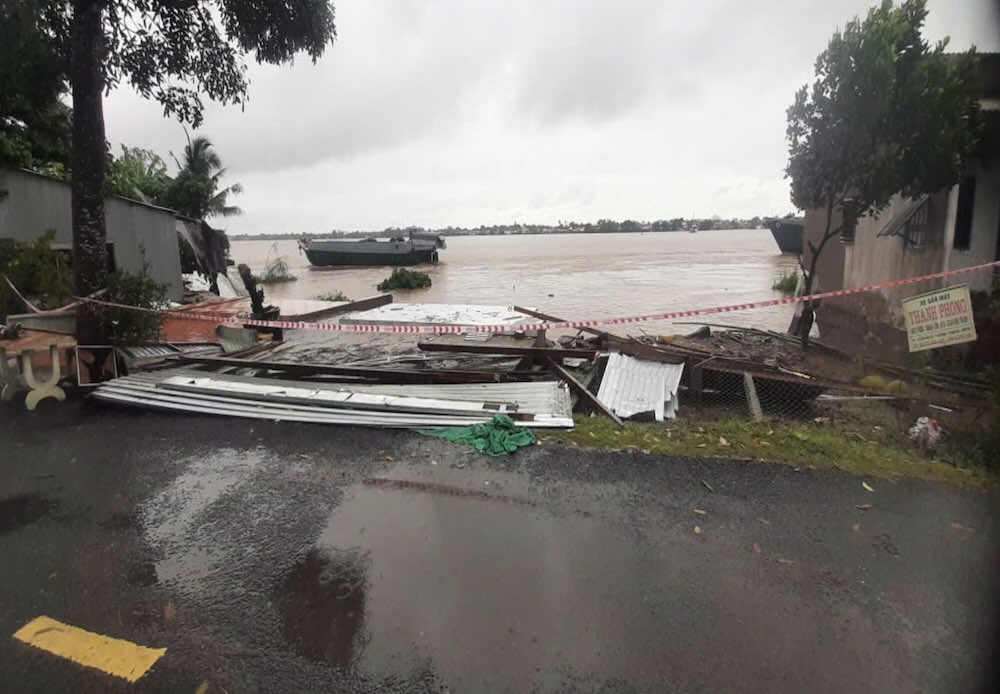 Hien truong sat lo. Anh: Cong thong tin dien tu Dong Thap. 
