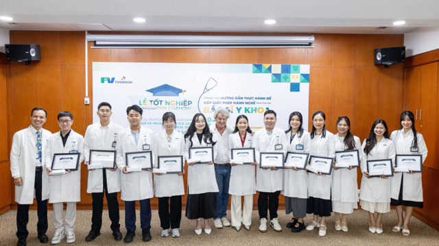 L'hopital FV est pret a devenir un 'environnement de pratique medicale' pour la jeune generation de medecins vietnamiens. Photo : BVCC