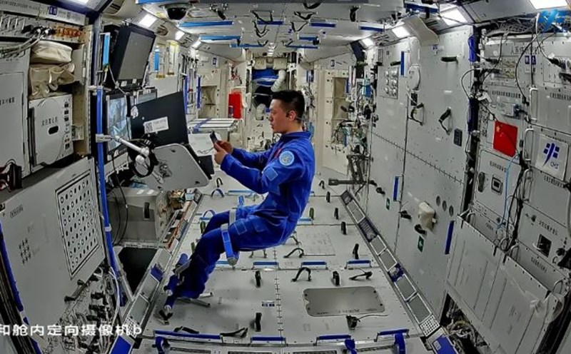 Chinese astronaut on Thien Cung Space Station on May 28, 2024. Photo: CMSA