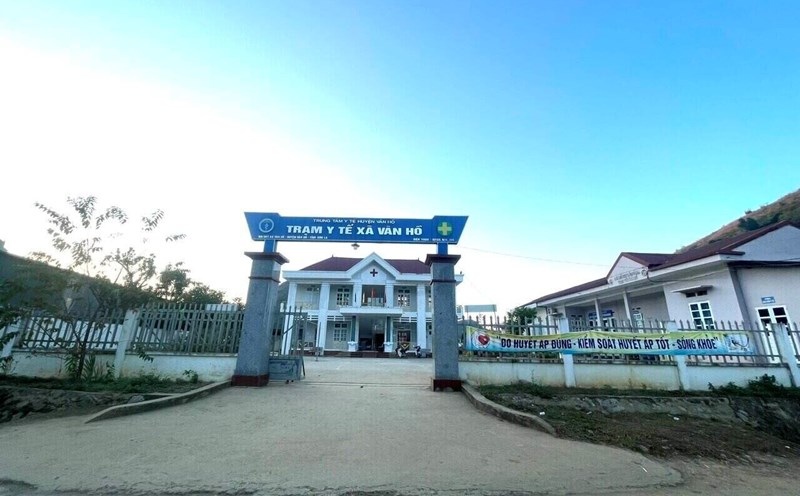 A medical station in the mountainous commune of Son La. Photo: Khanh Linh