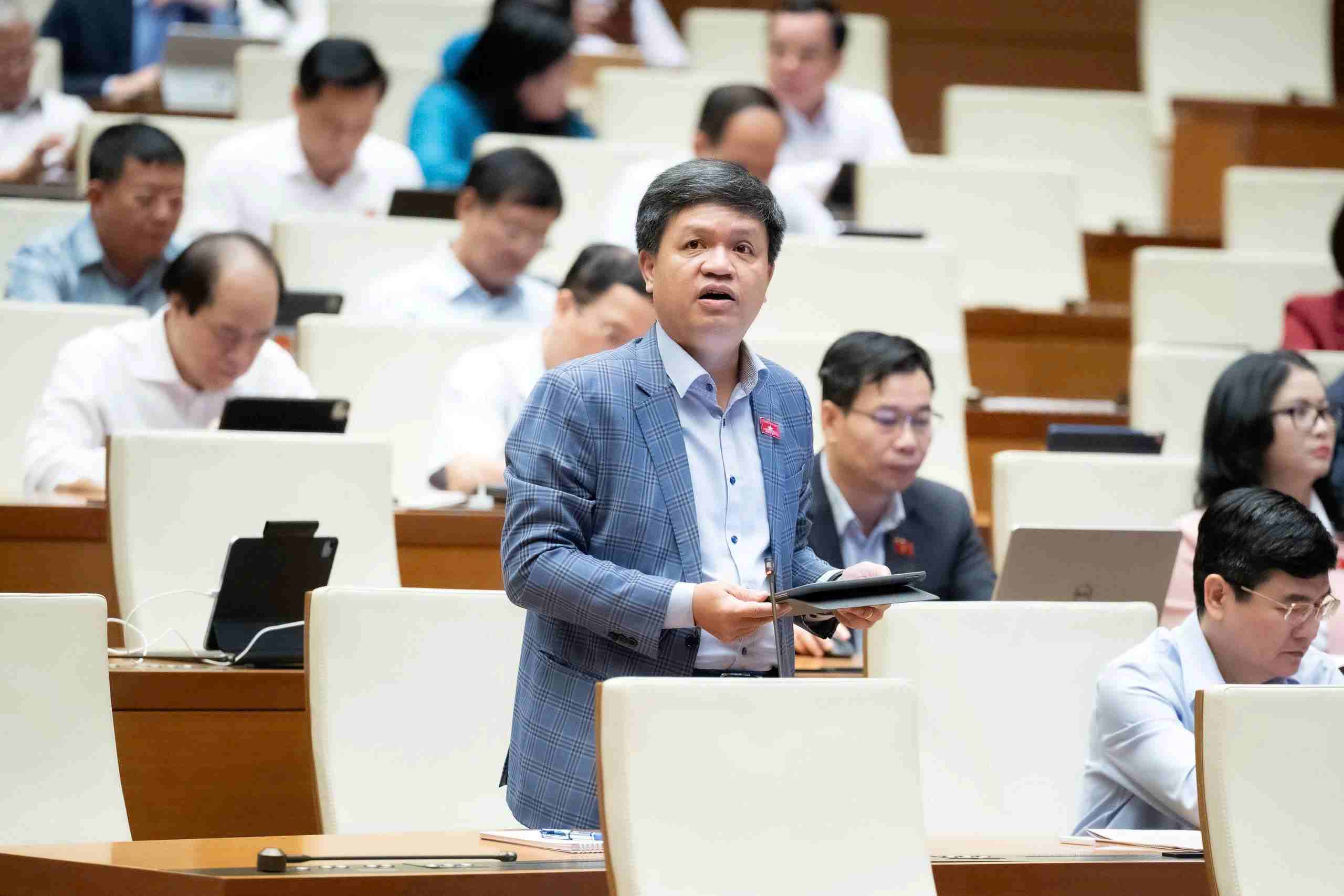 Dai bieu Ta Dinh Thi (Doan TP Ha Noi). Anh: Van Trang