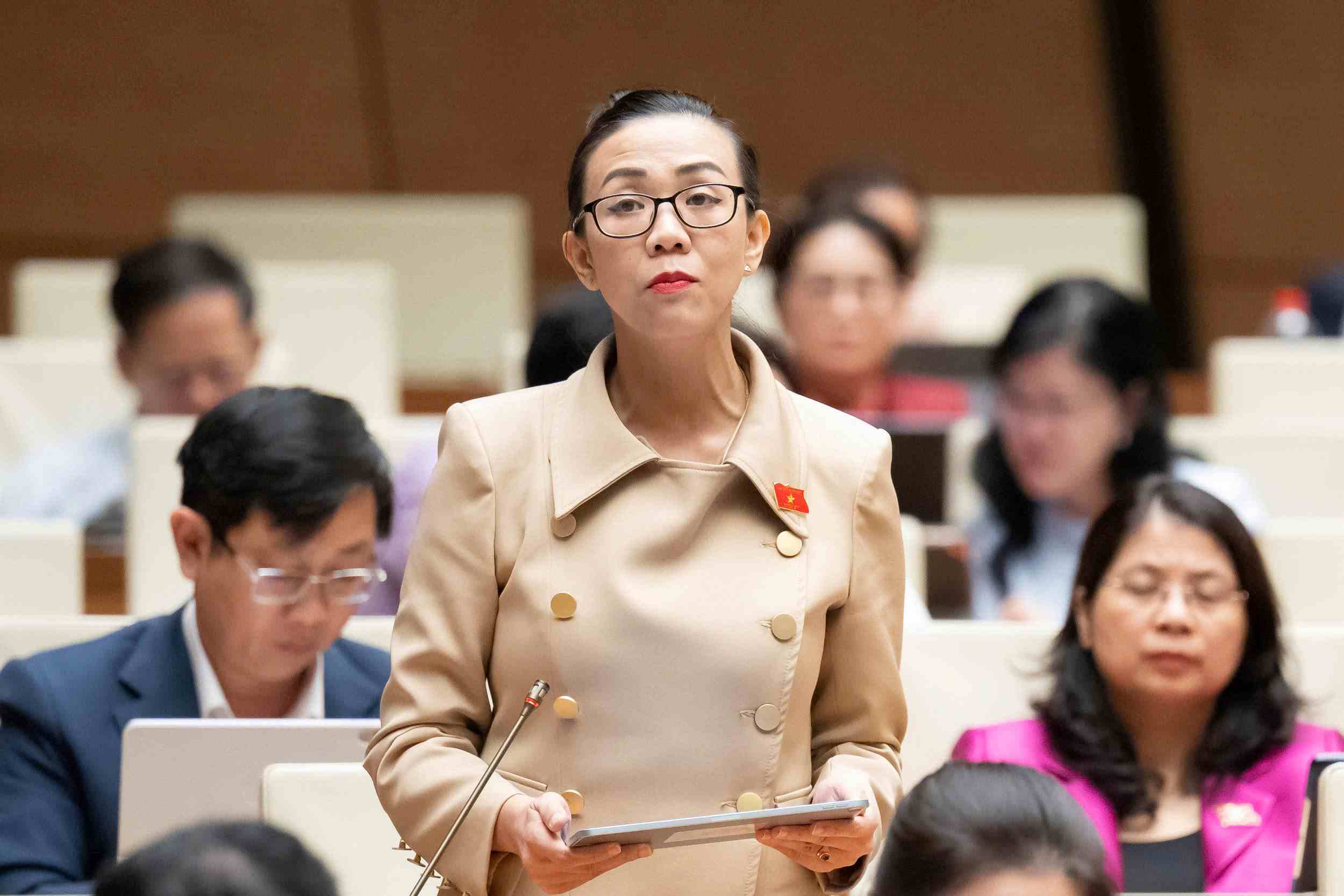 Dai bieu Trinh Thi Tu Anh (Doan Lam Dong).  Anh: Van Trang