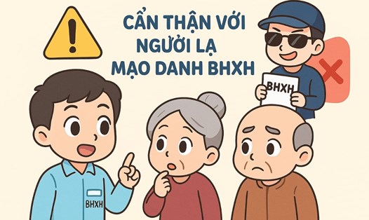 Cảnh báo giả mạo giấy tờ BHXH để lừa đảo người dân ngày càng tinh vi. Đồ họa: Phương Thảo