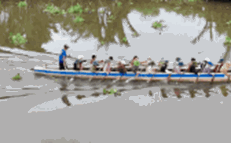 Binh Phu Ngo boat team enthusiastically practices to prepare for the 2025 Ngo boat race. Photo: Hoang Loc