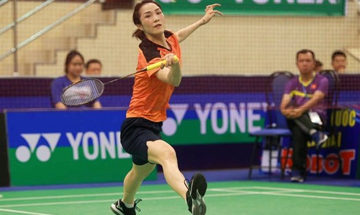 Vũ Thị Trang đang thi đấu tốt tại giải đấu quốc tế ở Bắc Ninh. Ảnh: Thanh Vũ