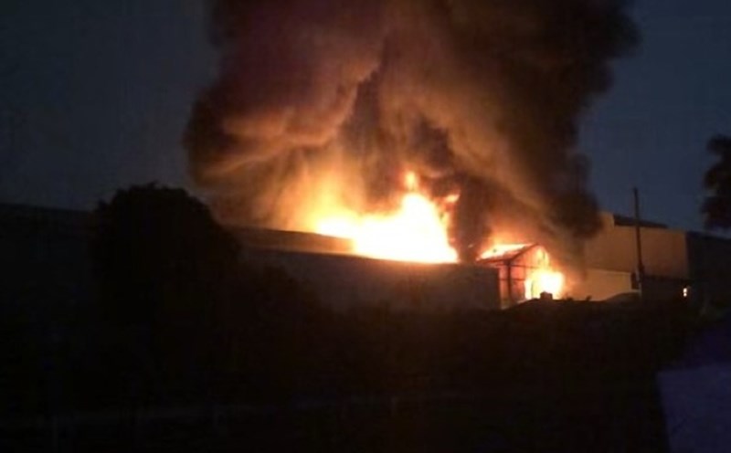 Before the fire, the construction site of Vinh Niem Industrial Park, Hai Phong was on the rise. Photo: People's court